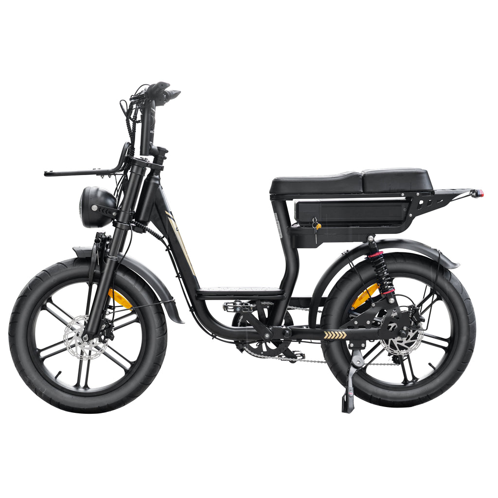 Fatbike V20 Pro Comfort - Zwart - Hydraulische Remmen - Lage instap zijkant