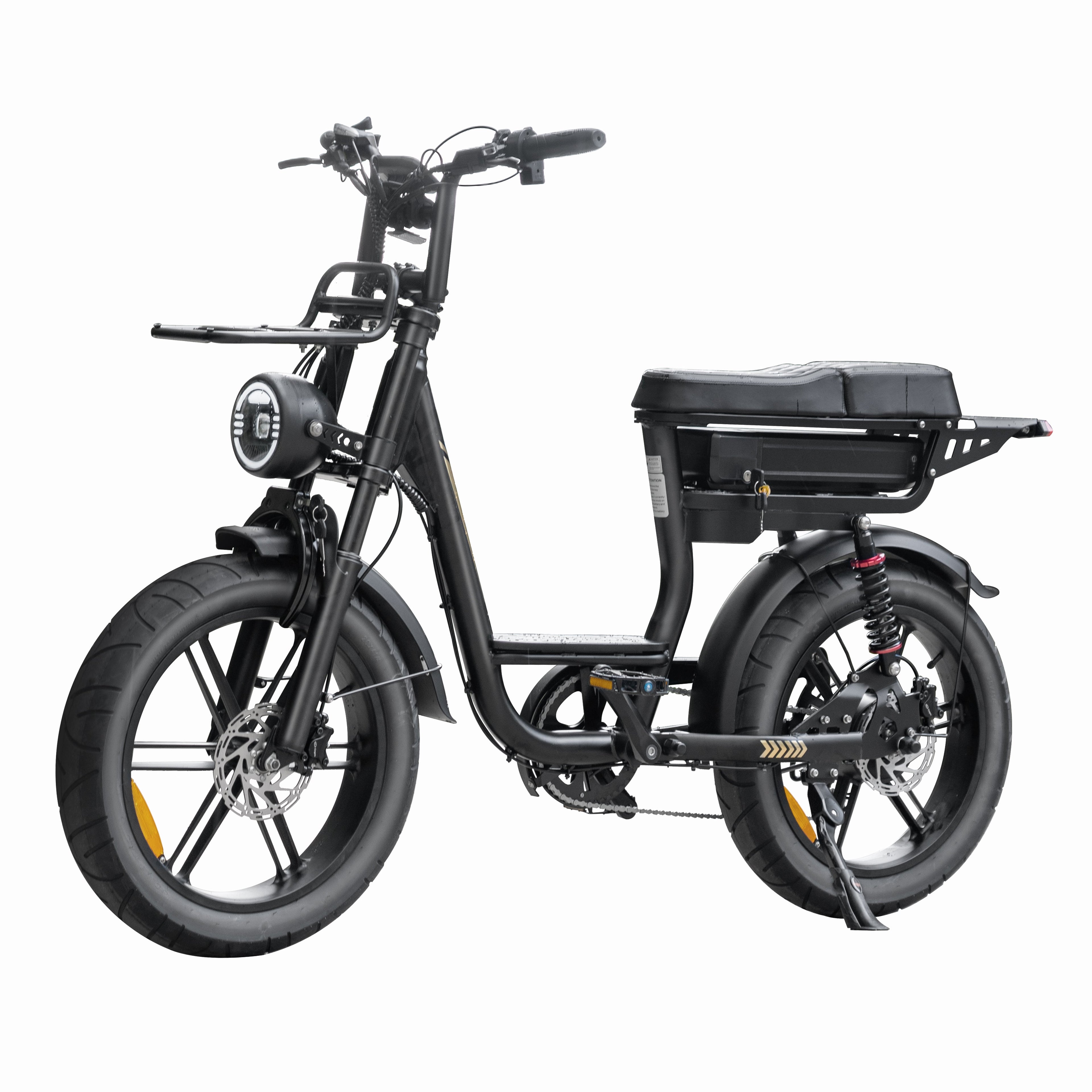 Fatbike V20 Pro Comfort - Zwart - Hydraulische Remmen - Lage instap voorkant