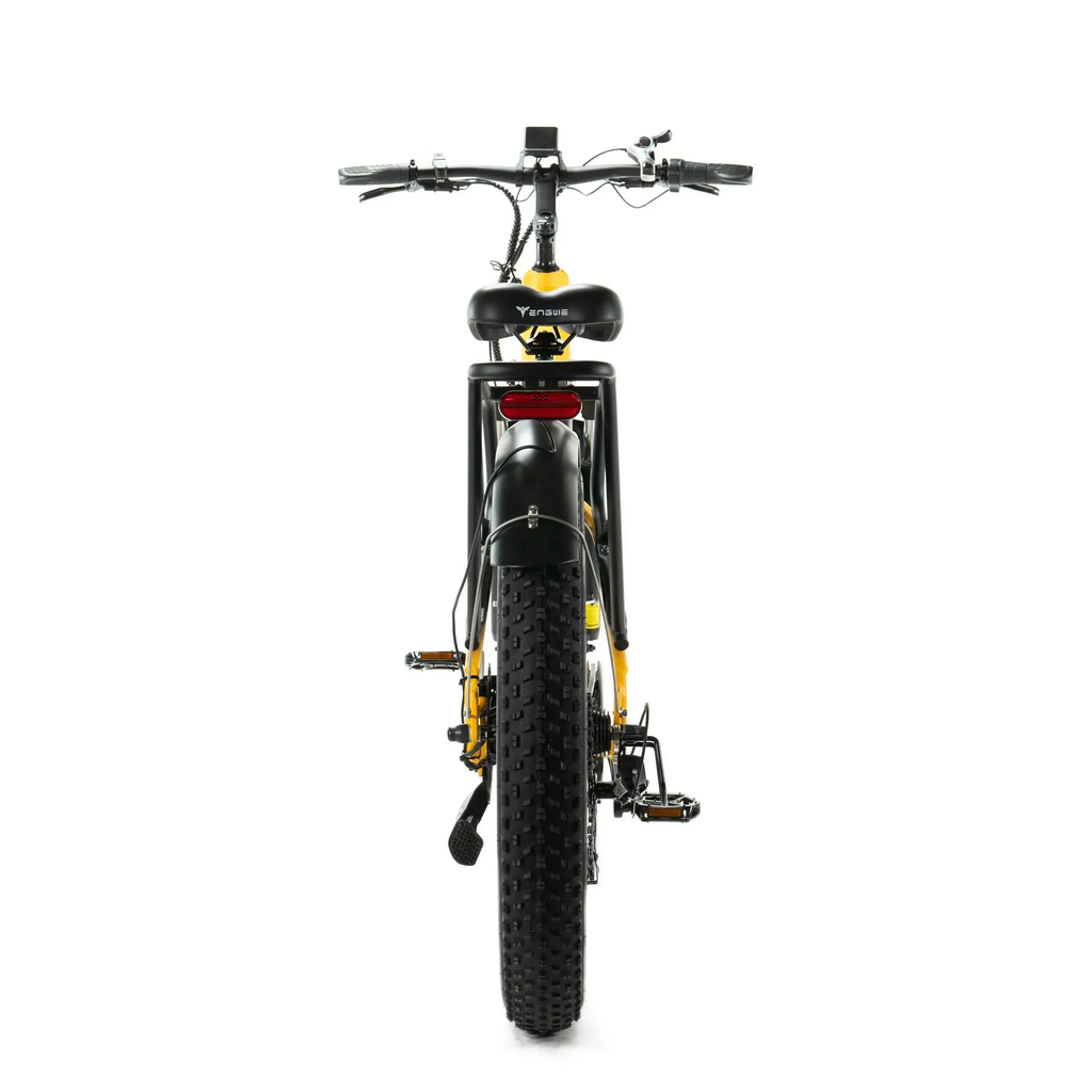 ENGWE E26 - Lage instap - Geel elektrische fatbike achterkant