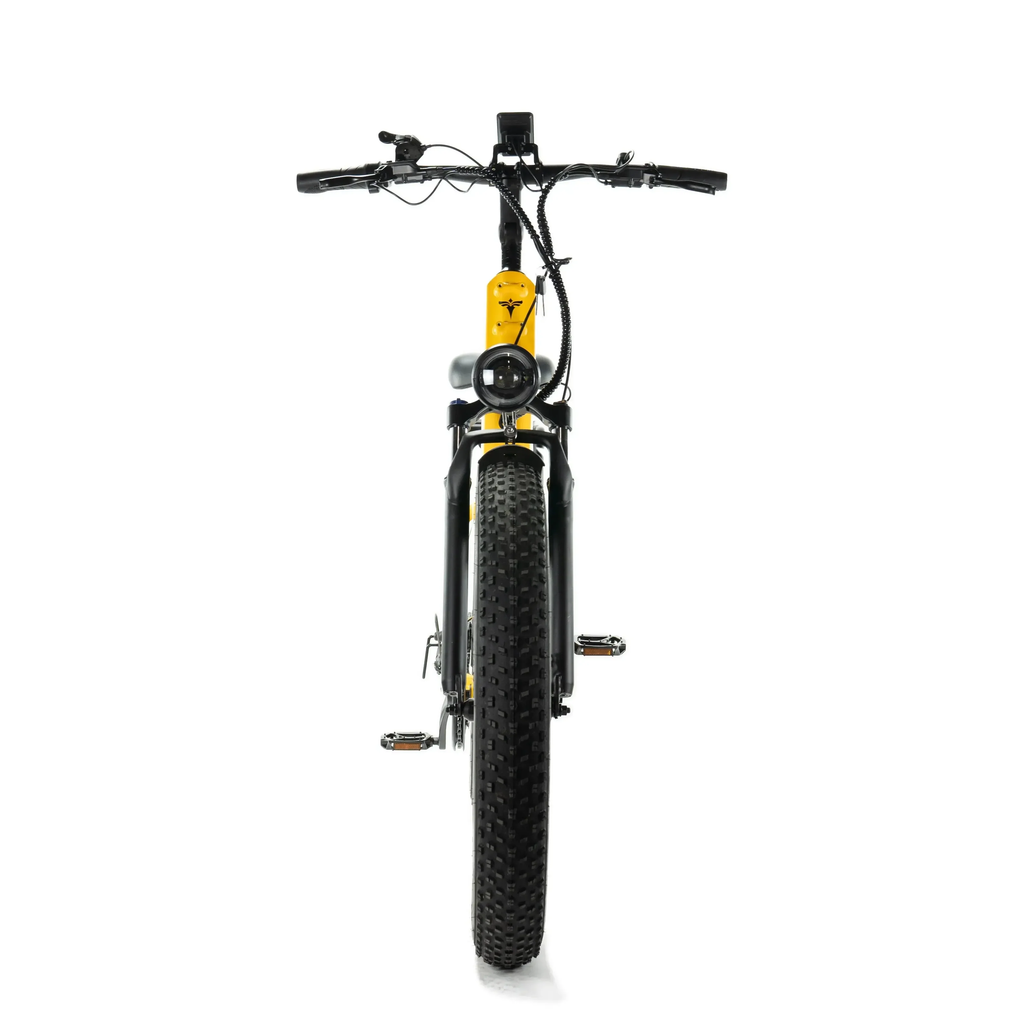 ENGWE E26 - Lage instap - Geel elektrische fatbike voorkant 
