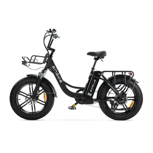 ENGWE L20 - Zwart elektrische fatbike  zijkant 